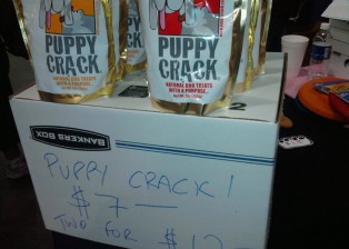 Puppy crack dog treats