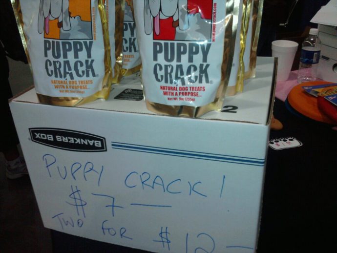 Puppy crack dog treats